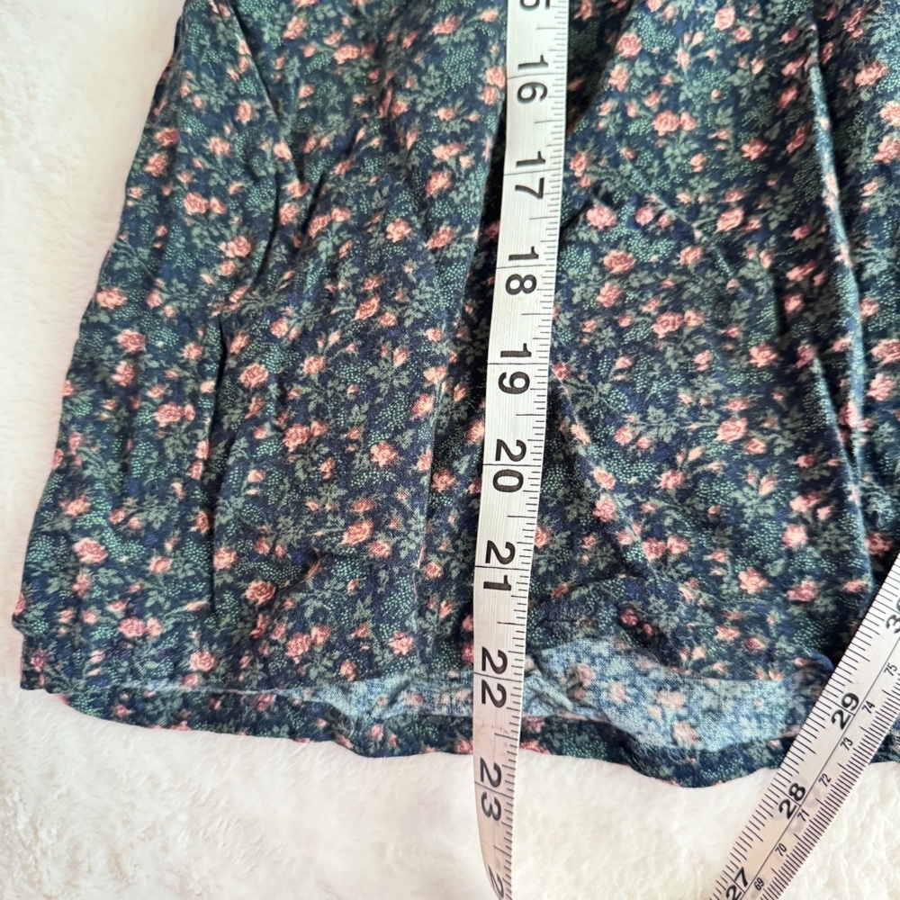 Ralph Lauren Denim & Supply Boho Peasant Tassel Green Floral Women’s S Blouse - Picture 8 of 8